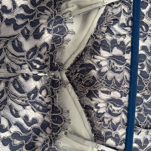 Eliza J Tea Length periwinkle lace dress - Picture 5 of 7